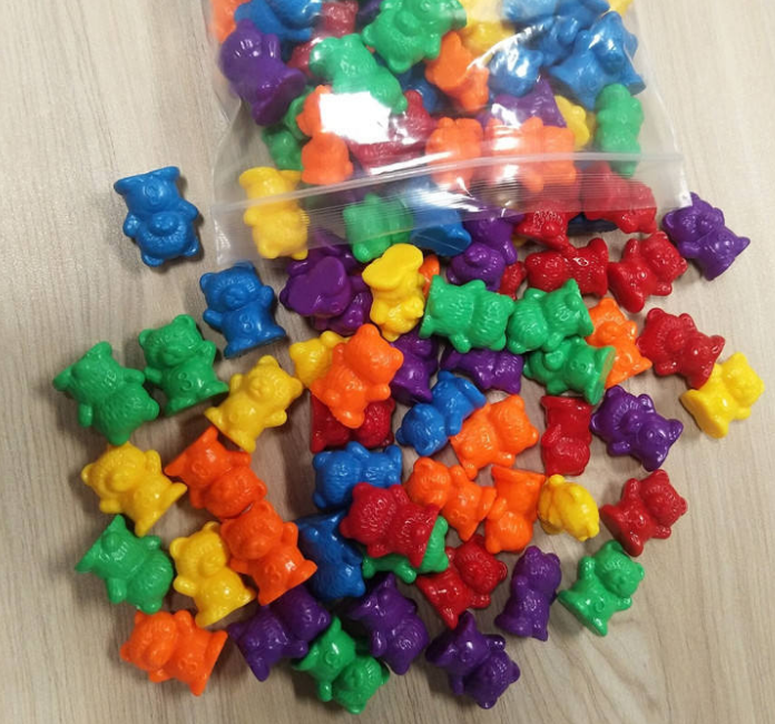 | Autism in Pakistan Rainbow Counting Bears – 60-Piece Fine Motor & Counting Toy - Image 3